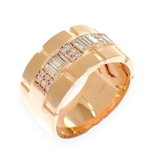 Diamond ring size k18 - us,