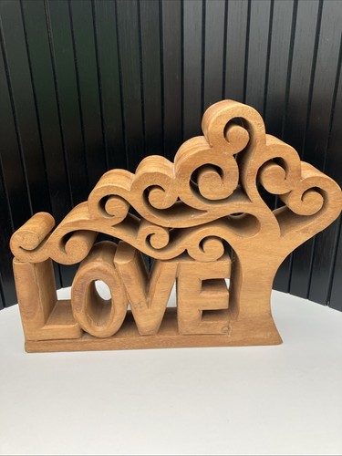 Tree love carved solid - love,