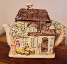 Vintage Cottage House Teapot