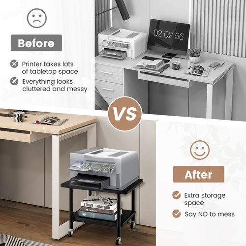 Wheels printer stand - printer, under