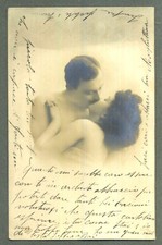 THE KISS - PHOTO POSTCARD -
