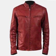 Men genuine lambskin leather - genuine,