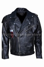 Handmade Studded Leather Biker