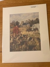 THE WEST NORFOLK HUNT - P. Biegel; . MOUNTED FOX-HUNTING PRINT. COUNTRY SPORTS.