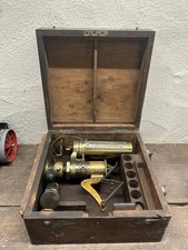 Original Elliott Bros Patent 16653 Antique Steam Engine Indicator Tool Boxed