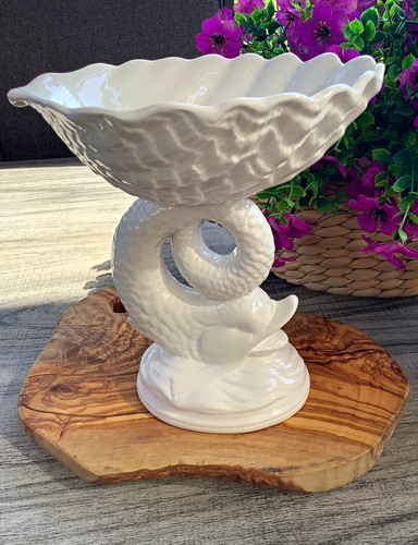 Vintage ceramic scalloped - vintage,