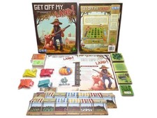 Get Off My Land! Board Game First Fish Games Boxed Complete Farming 2017 Used