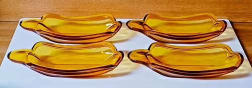 Indiana glass amber banana - indiana,