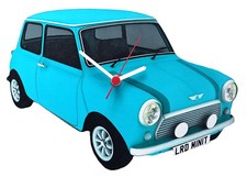 Turquoise Mini Cooper Clock -