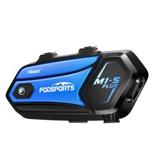 M1-S Plus Motorcycle Intercom Helmet Bluetooth Headset 10 Riders Interphone FM