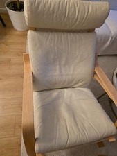 IKEA POÄNG Cream Leather