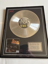 Vintage and very rare Eminem 8 Mile Framed and signed 12" Platinum Disc.