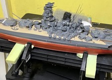 Nichimo 1:200 Scale Battleship Yamato - part sssembled.