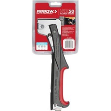 Arrow HT50 Heavy Duty Hammer Tacker for Roofing Insulation Carpet Underlay