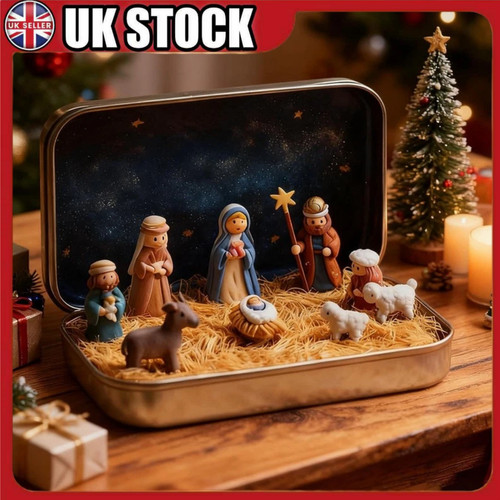 Mini christmas nativity set - nativity,