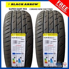 2X New 195 50 15 BLACKARROW