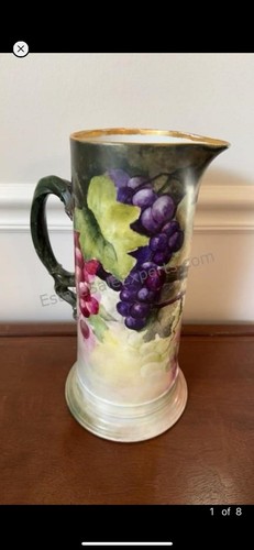 Limoges grape hand painted - grape,