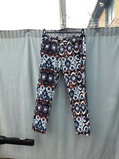 Zara Ikat Printed Corduroy Trousers Size L VGC