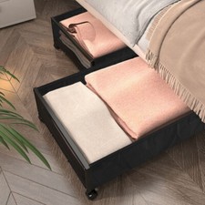 2x Large Metal Under Bed Sofa