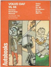 DAF 55 66 & 66 GL ( INCL MARATHON ) 1967-77 OWNER WORKSHOP MANUAL *VGC HARDBACK*