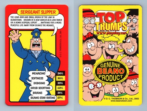 Sergeant slipper the - sergeant, beano