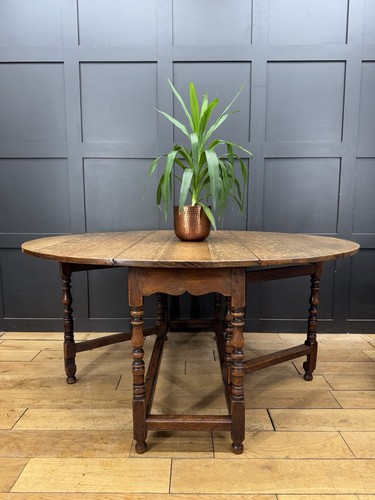 Antique solid oak drop leaf - solid, drop-leaf