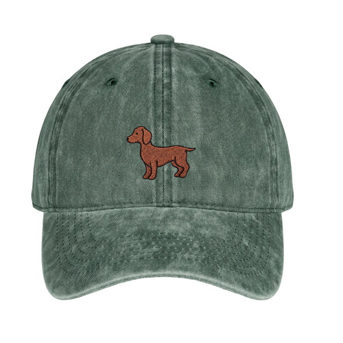 Dachshund embroidered vintage - embroidered,