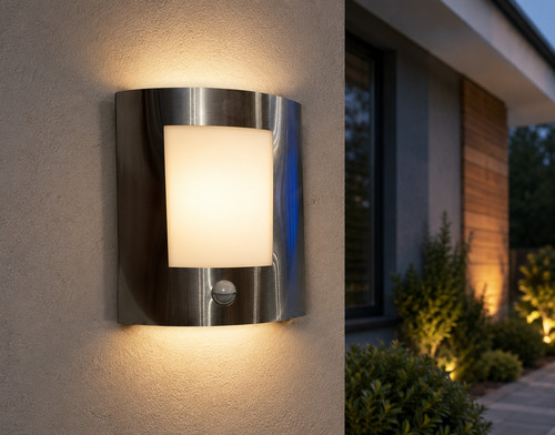 Outdoor curved led wall light - wall,