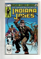 (MS)  Marvel Indiana Jones 1 FN 7.0+ Comic Bag Board 1983 Scan Bronze Age Fun