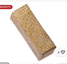 Rustic Flower Vase Tall Wicker Storage Basket Decor Retro Rattan