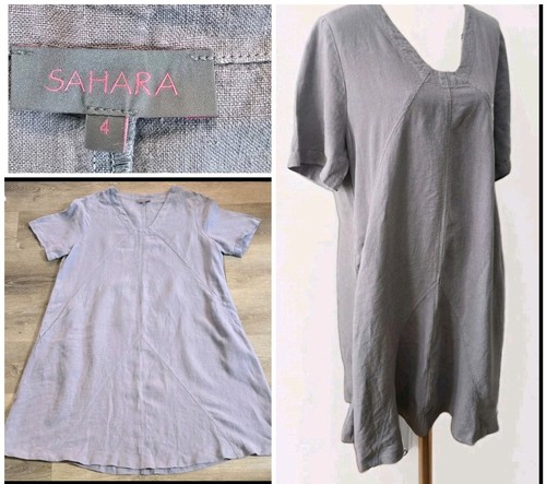 Sahara linen dress tunic - tunic, grey
