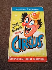 Original Billy Russell's Circus Great Yarmouth Souvenir Programme 1962 - 24 page