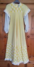 Original Vintage 1970's GINA FRATINI Designer Dress size 8 Prairie/Victoriana