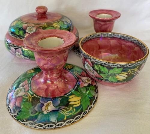 Maling peony rose green waved - peony,
