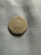 1988 Gibraltar 20p Pence Coin