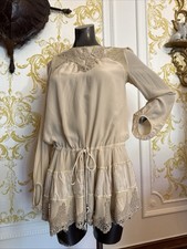 Pure Silk Micro Mini Dress By Arrogant Cat, London Size M