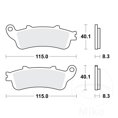 Brake pad front - fits, victory