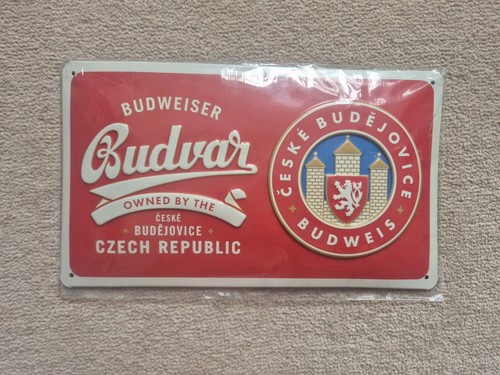 Budvar metal branded - metal, sign