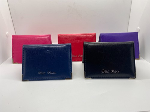 Bus pass holder wallet - bus,