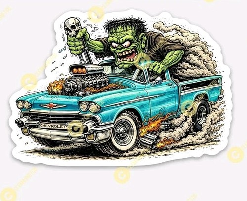 Classic chevy truck sticker - classic,