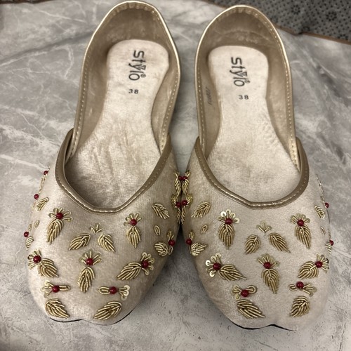 Stylo embroidered khussa flats - stylo,