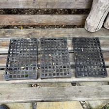 Cast Iron, Air Brick Key Hole Vent Air intake grill 6”x9”, black powder coated