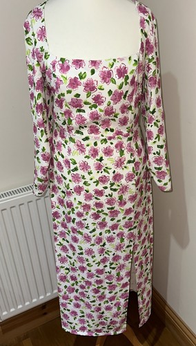 Zara pink white - white, print