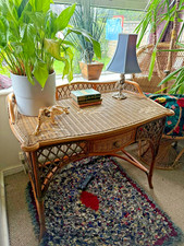 Vintage Bamboo Dressing Table