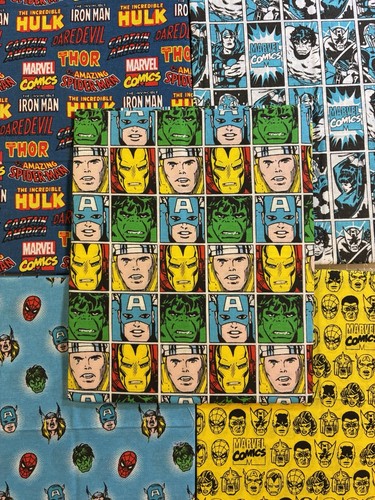 Marvel comics fabric 100 - 5x, 100%