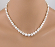 Faux Pearl Choker Necklace