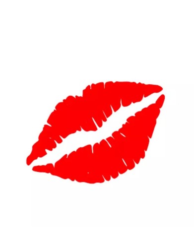Lips sticker decal funny - 4”,