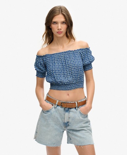 Superdry womens smocked short - superdry,