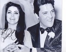PRISCILLA PRESLEY Signed 10x8