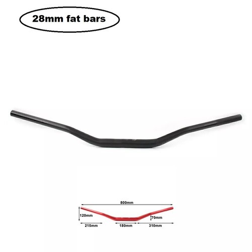 28mm black evo handlebars fat - black,